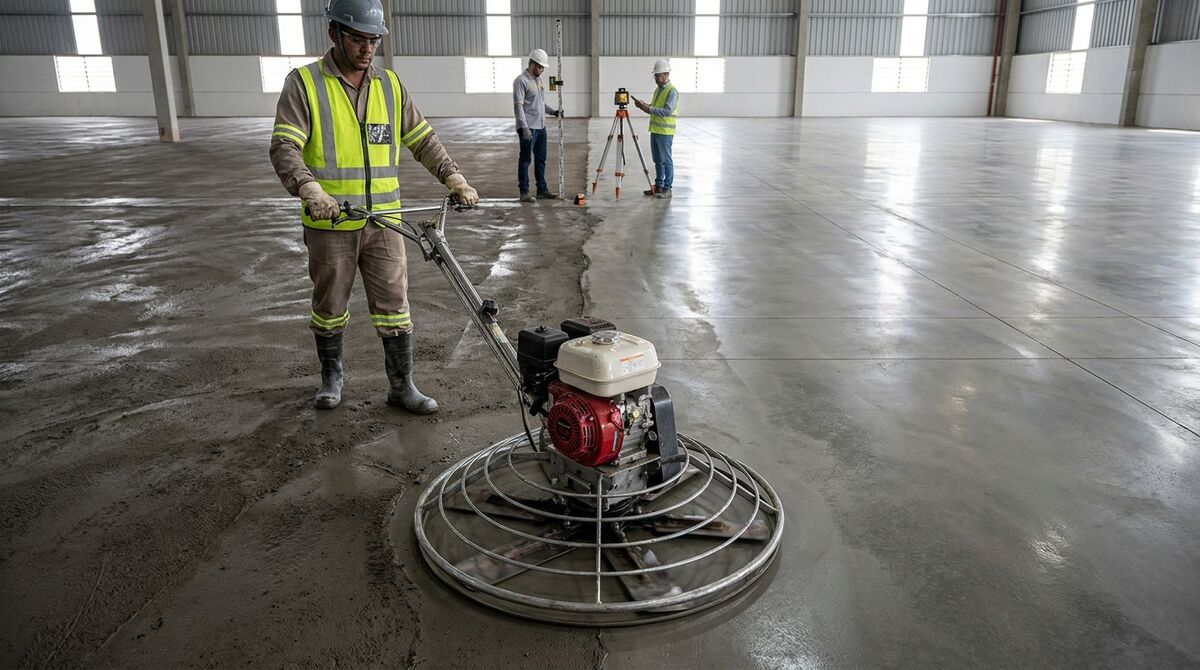 acabamento de piso industrial